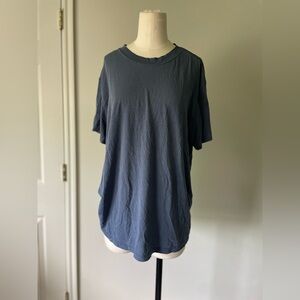 Lululemon ex boyfriend short sleeve tee shirt blue 8